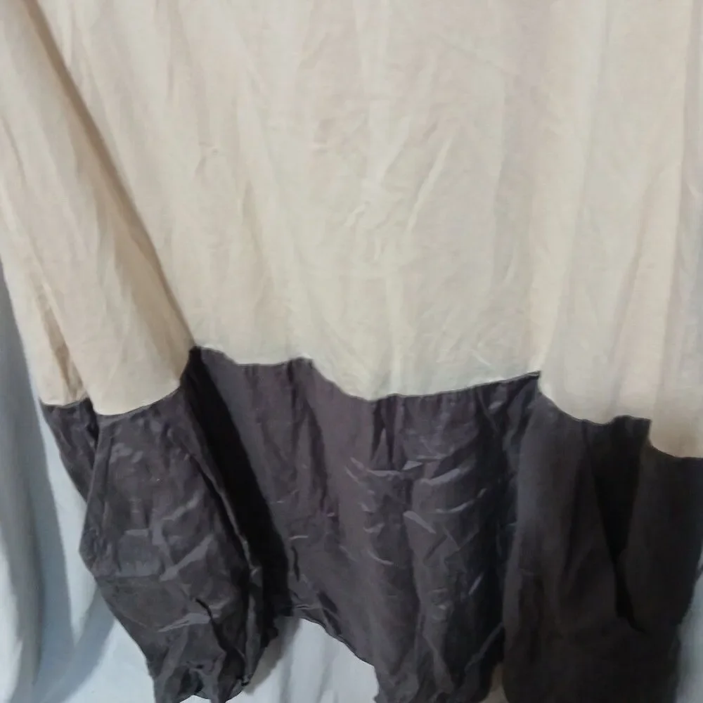 Gap Size Xl Off White And Grey Tank Dress